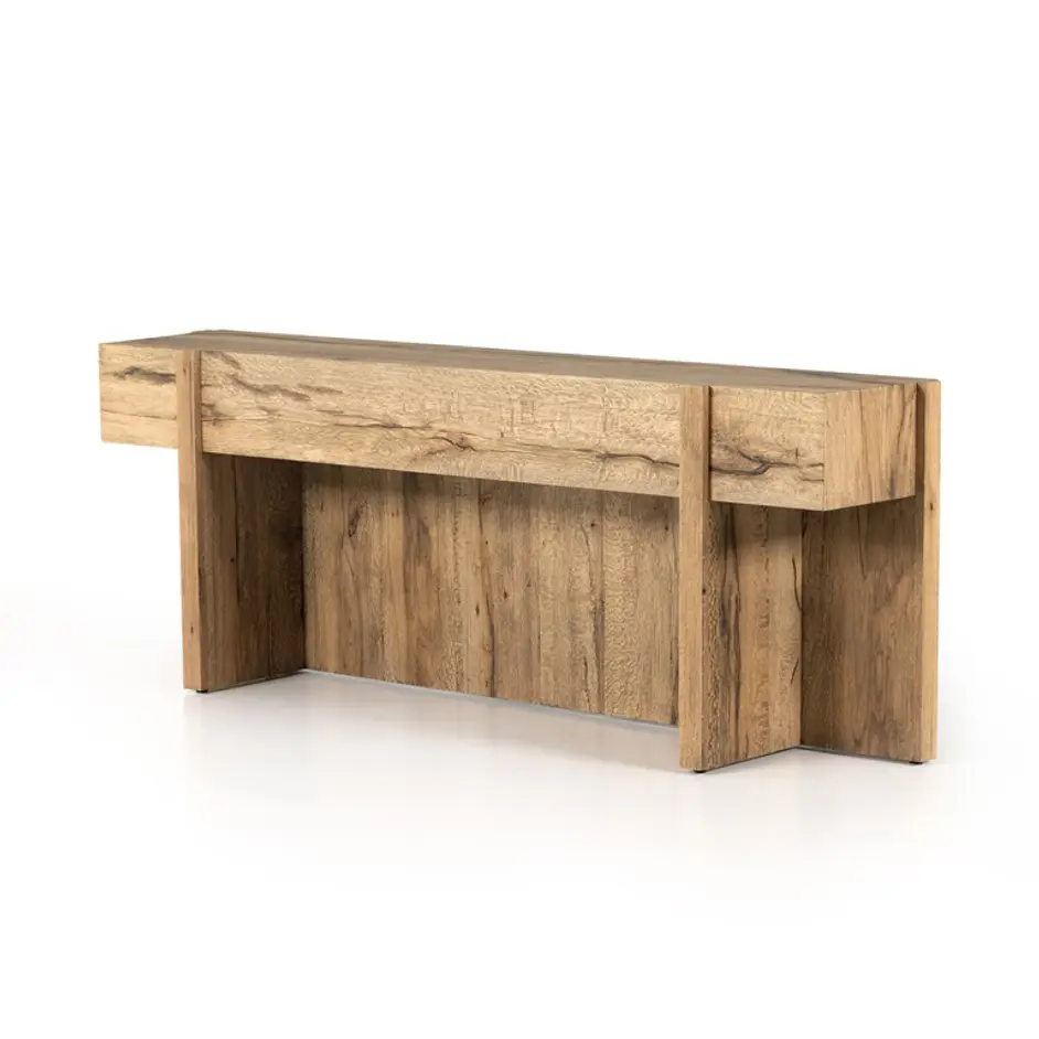 Bingham Console Table - Rustic Oak Veneer by Four Hands