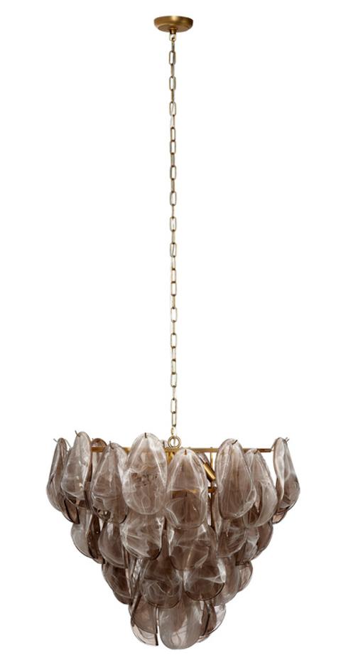 Magnolia 10-Light Quartz Glass Chandelier by Jamie Young