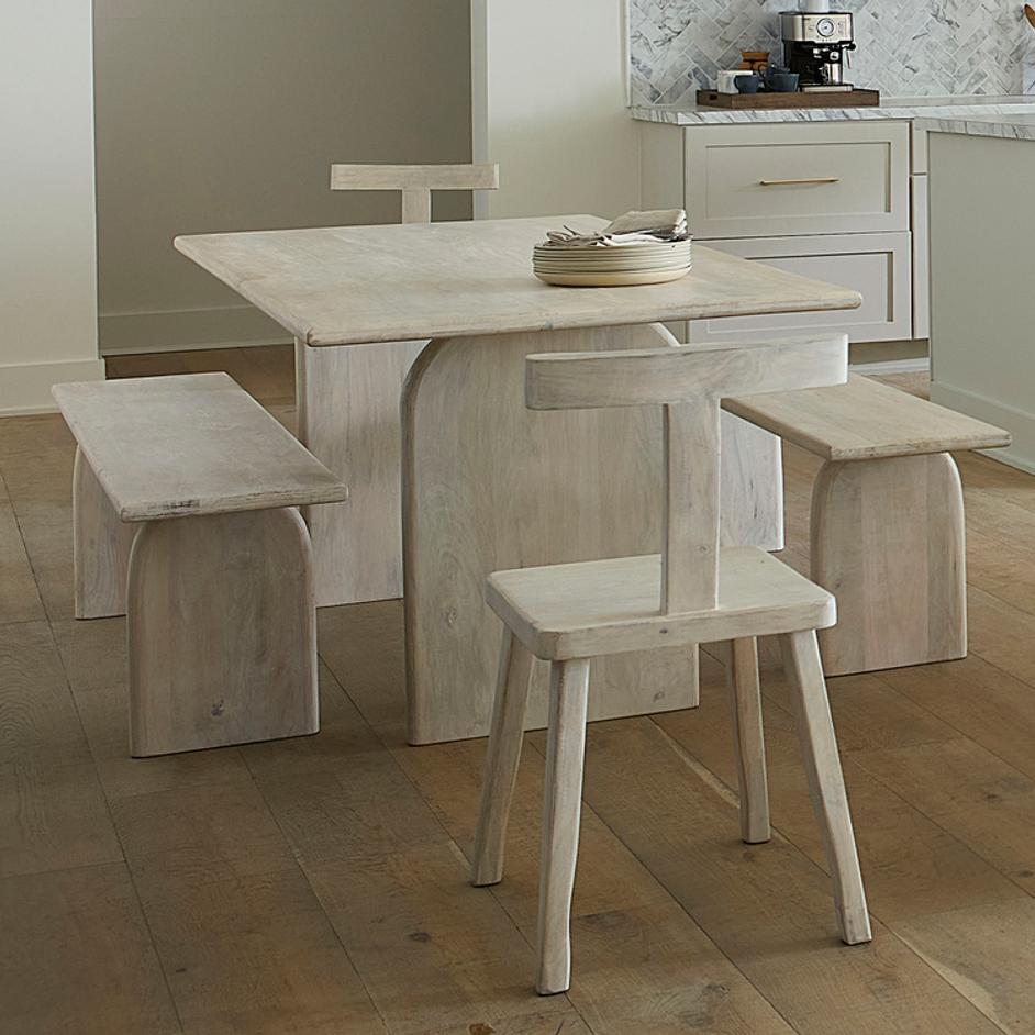 Arc Mango Wood Bench by Jamie Young