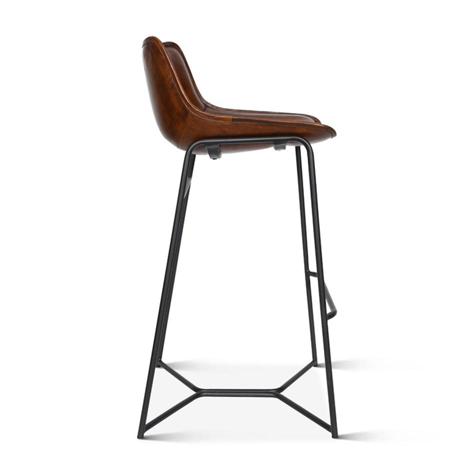 Essex Stanley Bar Chair, Hand Washed Chestnut by Home Trends & Design
