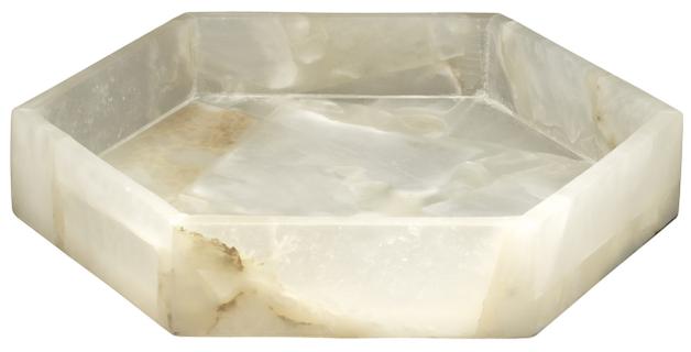 Antonia Small Tray in Alabaster by Jamie Young