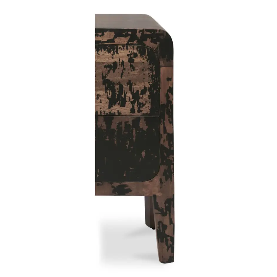 Iris Nightstand Distressed Black by Moes Home