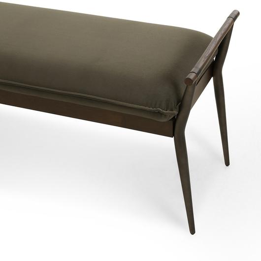 Charlotte Bench - Modern Velvet Loden by Four Hands