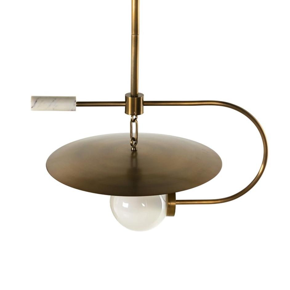 Harpo Pendant - Antique Brass Iron by Four Hands