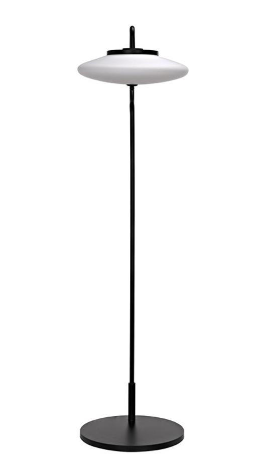 Lolibri Floor Lamp, Black Steel by Noir Furniture