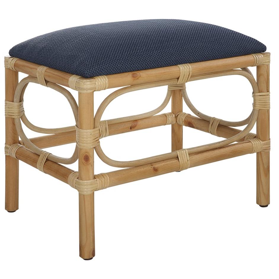 Laguna Small Navy Bench by Uttermost