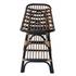 Damara Rattan Bench w/ Shelf In Black  by New Pacific Direct