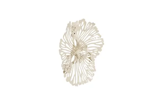 Flower Wall Art, Extra Small, Ivory, Metal by Phillips Collection