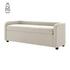 Wendy KD Fabric Storage Bench, Meridian Cream by New Pacific Direct