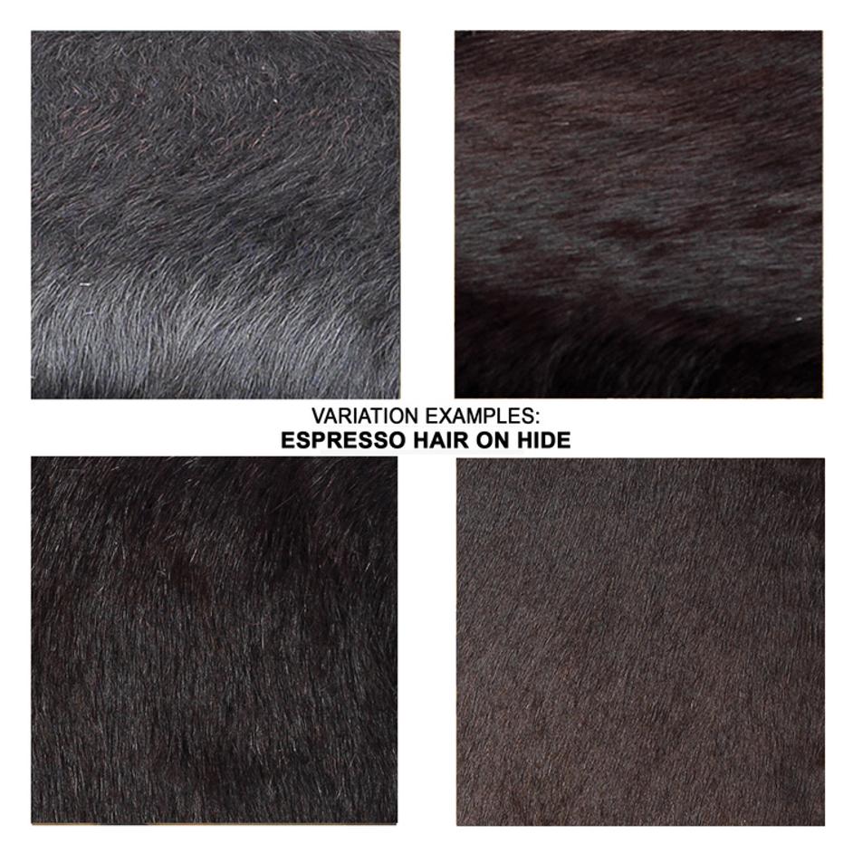 Shelby Hide Bar Stool, Espresso by Jamie Young