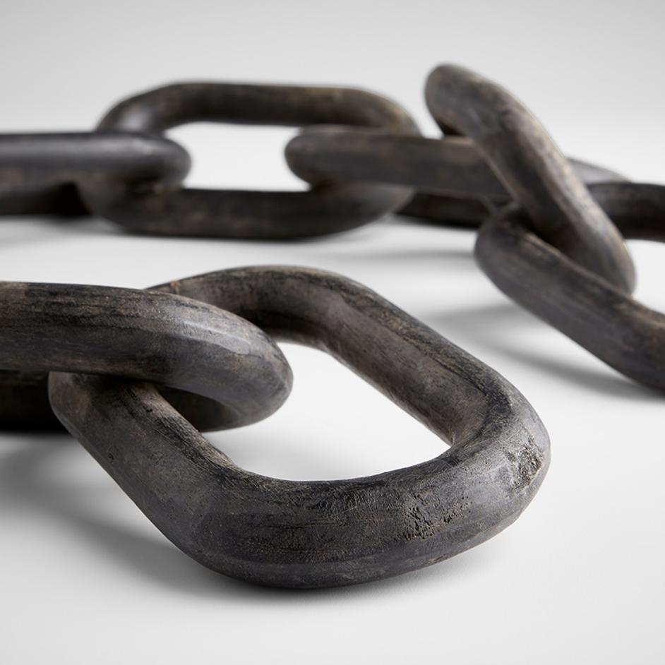 Cadena Sculpture in Black by Cyan Design