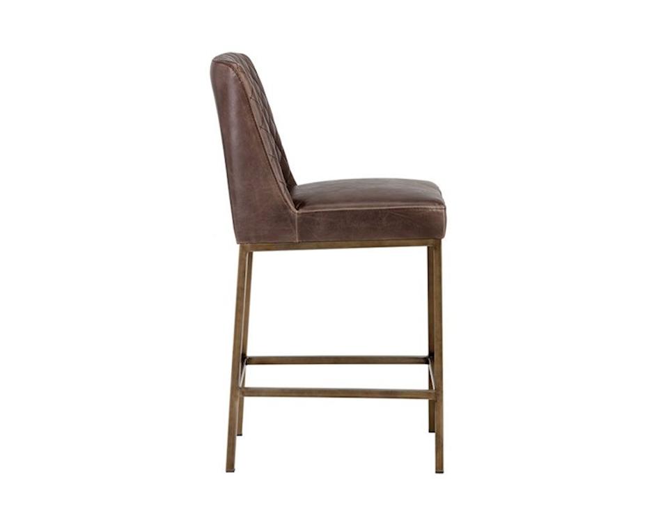 Leighland Counter Stool - Havana Dark Brown by Sunpan