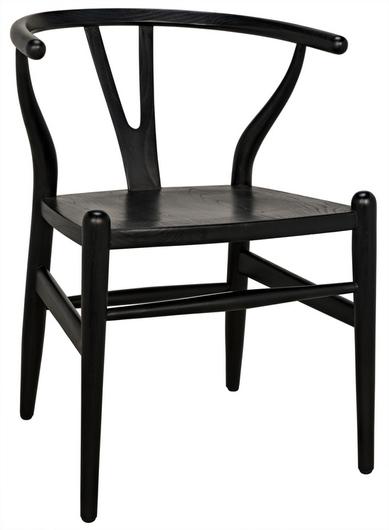 Zola Sungkai/Mindi Chair in Charcoal Black by Noir Furniture