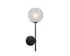 IZORA SCONCE - BLACK - FROSTED by Sunpan