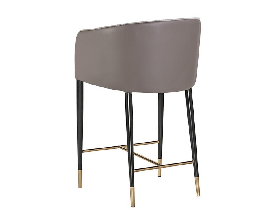 Asher Counter Stool - Flint Grey / Napa Taupe by Sunpan