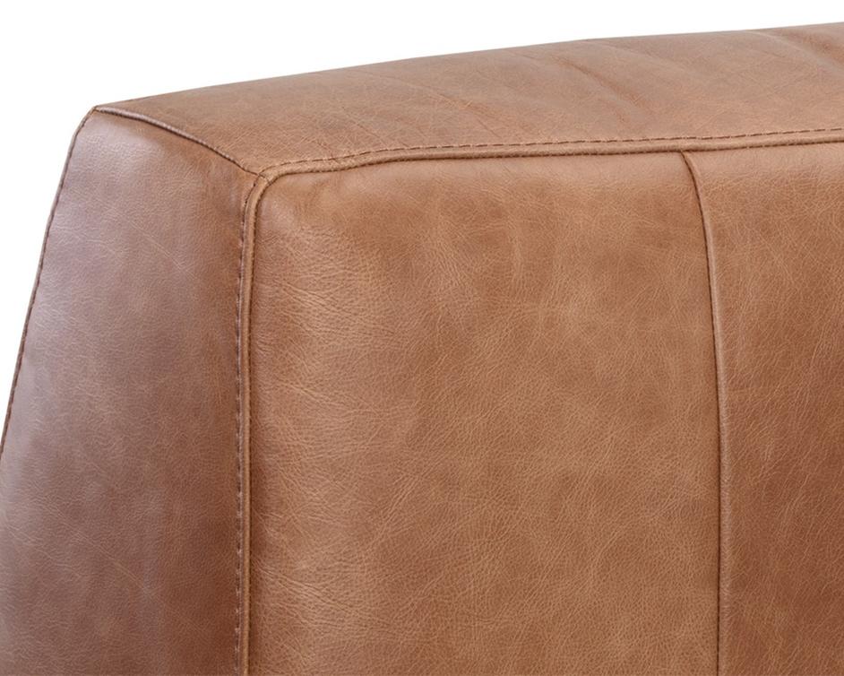 Watson Modular - Armless Chair - Marseille Camel Leather by Sunpan