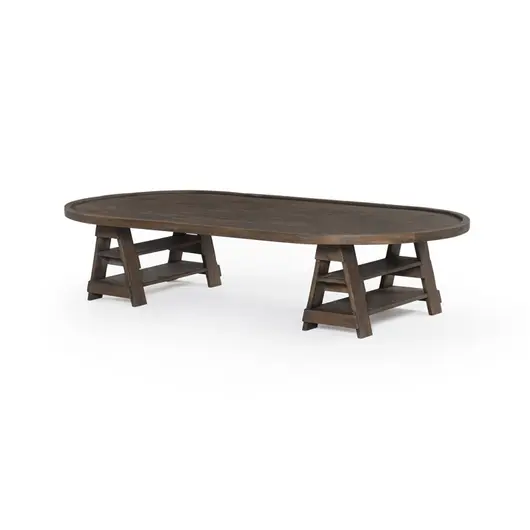 Hardy Coffee Table In Antique Belgium by FOUR HANDS