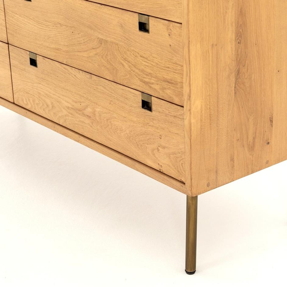 Carlisle 6 Drawer Dresser - Natural Oak by Four Hands