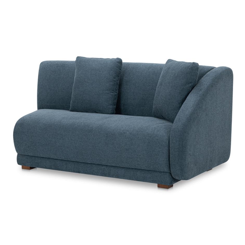Fraser Right Arm Facing Sofa Deep Blue by Moes Home