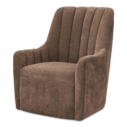 Bowie Swivel Chair Cool Brown by Moes Home