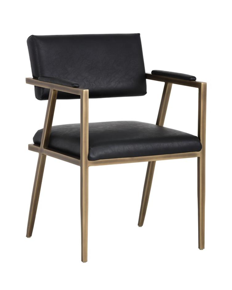 Ventouz Armchair - Vintage Black by Sunpan