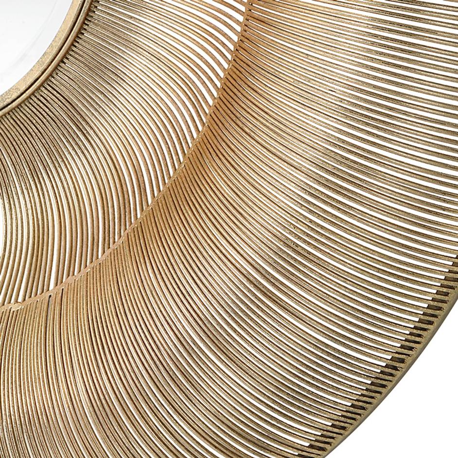 Bauble Round Gold Mirror by Uttermost