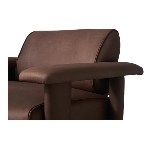 Marcello Lounge Chair Dark Brown by Moes Home