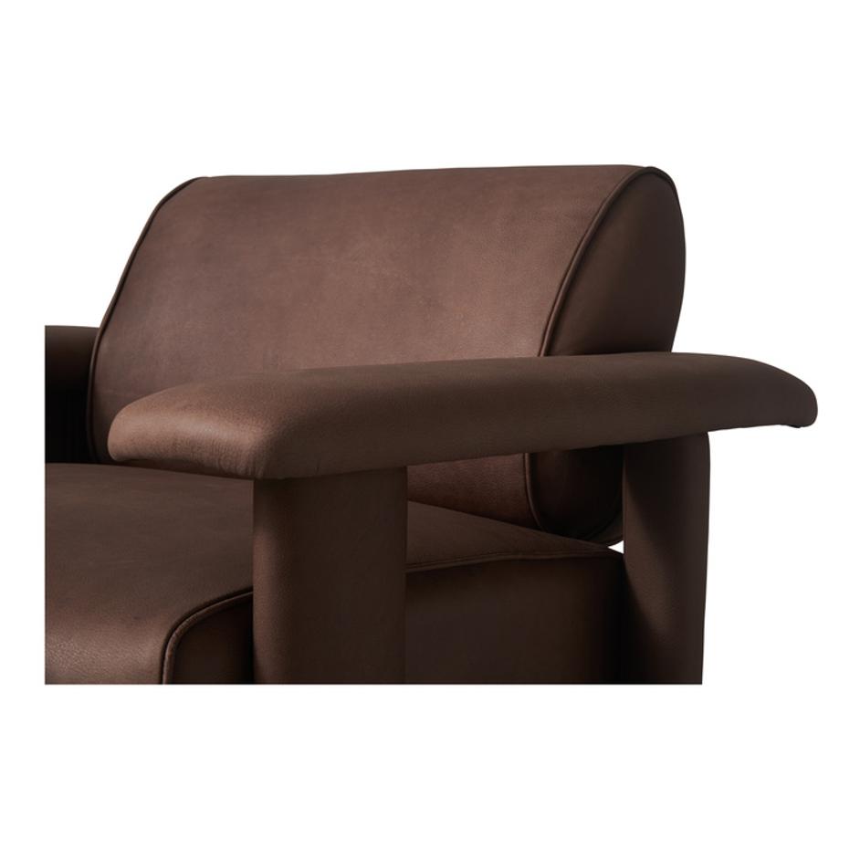 Marcello Lounge Chair Dark Brown by Moes Home
