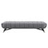 Scholar Performance Velvet Bench In Gray by Modway Furniture