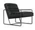 Demeter Chair, Metal and Leather by Noir Furniture