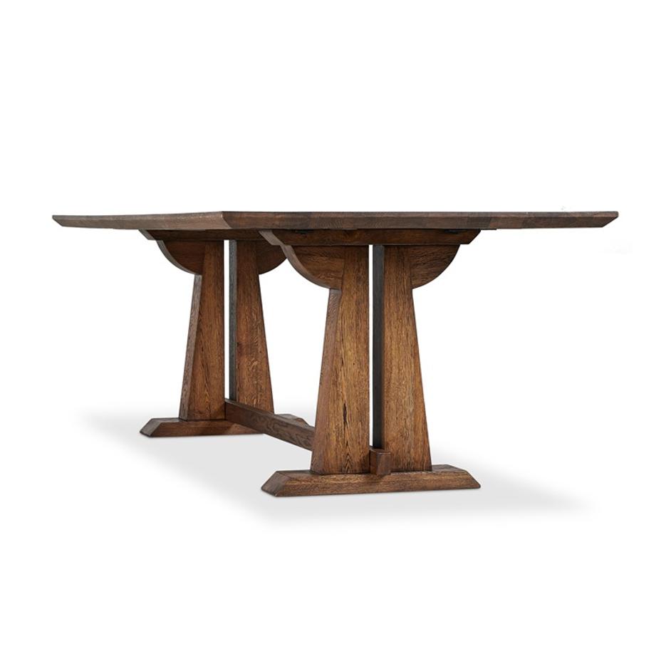 Ashwin Dining Table in Brown Oak by FOUR HANDS