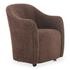 Drava Rolling Dining Chair Dark Brown by Moes Home