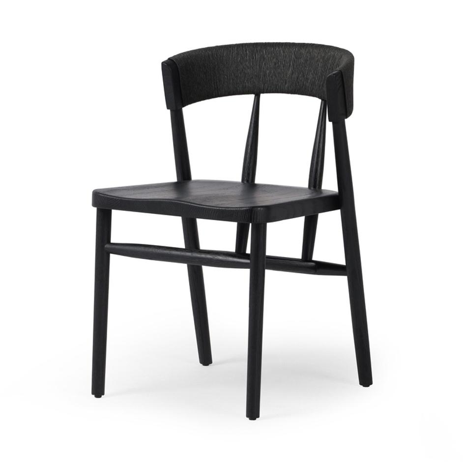 Buxton Dining Chair - Black Rush by Four Hands