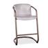 Portofino Leather Counter Chair Vintage White by Home Trends & Design