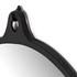 Hyde Round Mirror In Black Aluminum by FOUR HANDS