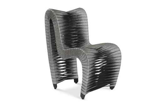 Seat Belt Dining Chair, Silver, Metallic by PHILLIPS COLLECTION
