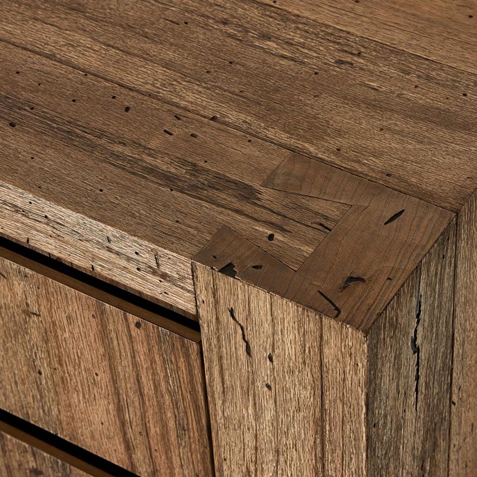 Abaso Nightstand in Rustic Wormwood Oak by FOUR HANDS