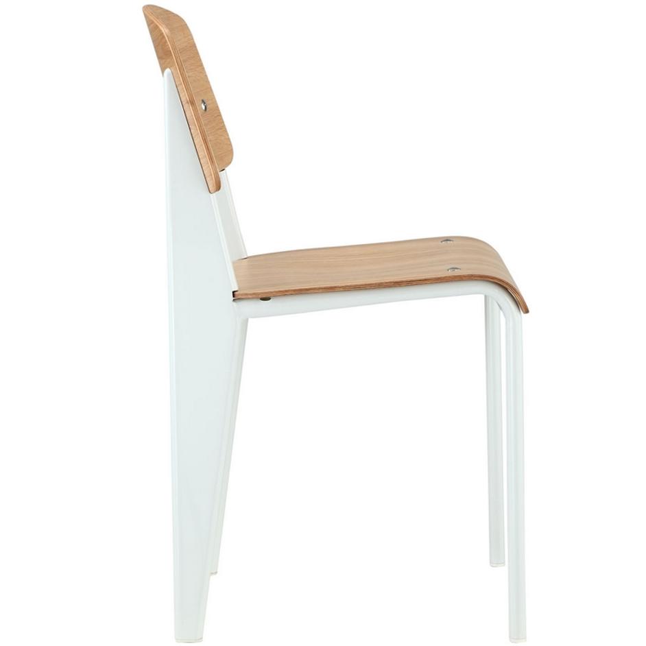 Malta Dining Side Chair In Natural White by Modway Furniture