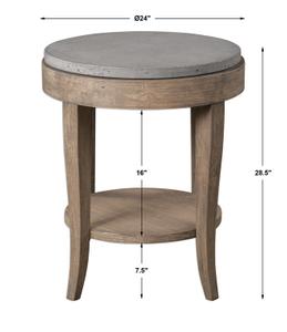 Deka Round Accent Table by Uttermost