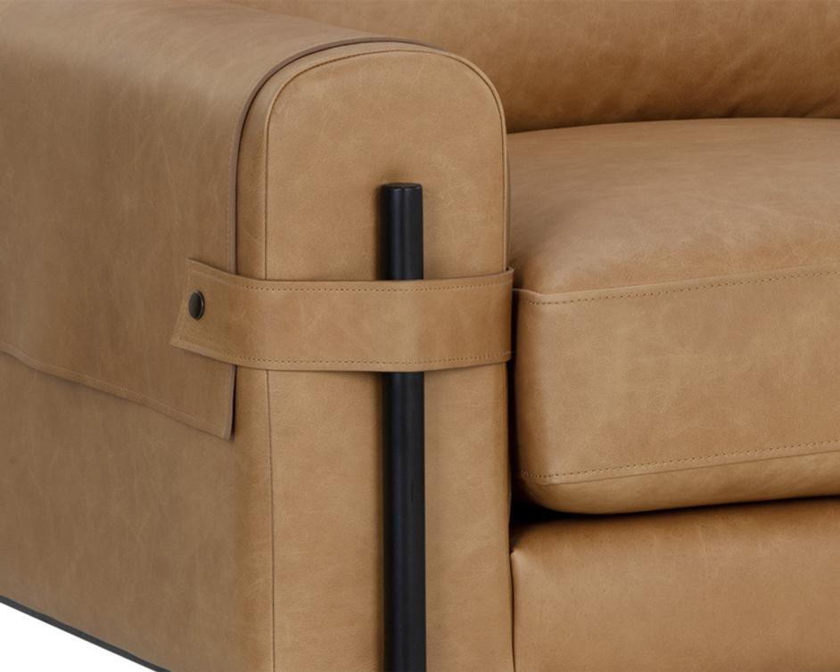 CAMUS ARMCHAIR - LUDLOW SESAME LEATHER by Sunpan