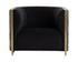 LARRON ARMCHAIR - ABBINGTON BLACK / HOBBES NIGHT by Sunpan