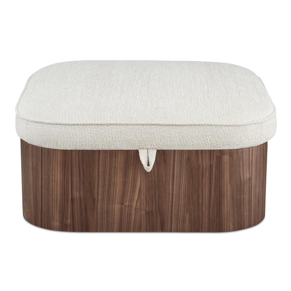 Sonny Ottoman Walnut by Moes Home