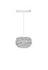 Eos Micro Hardwired Pendant in Grey with White Cord by UMAGE