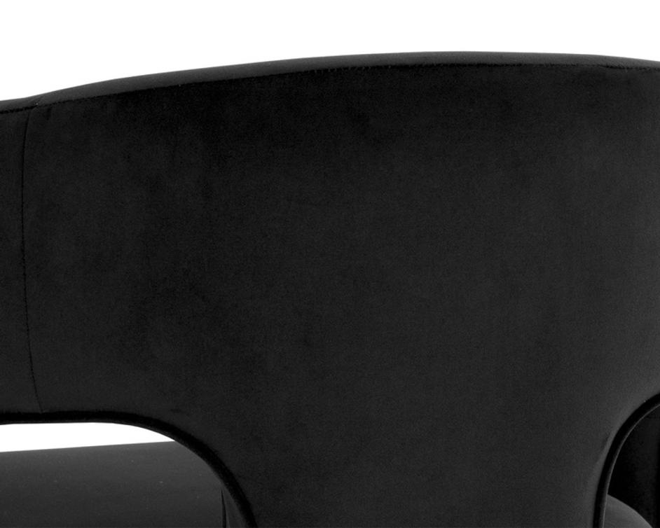 ISIDORE DINING ARMCHAIR - ABBINGTON BLACK by Sunpan