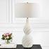 Twisted Swirl White Table Lamp by Uttermost