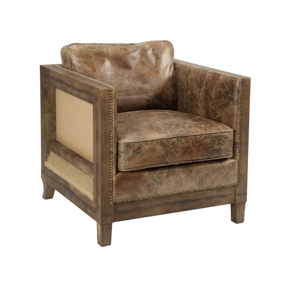 DARLINGTON CLUB CHAIR LIGHT BROWN by Moes Home