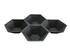 Aluminum 4 Compartment Tray Black Finish by BIDK Home