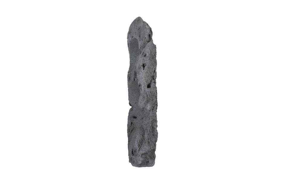 Colossal Cast Stone Sculpture, Two Holes, Charcoal Stone by PHILLIPS COLLECTION