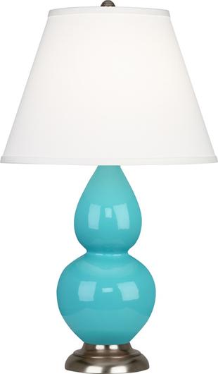 Egg Blue Small Double Gourd Accent Lamp by Robert Abbey
