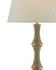 Bourgeon Floor Lamp In Natural & Gold by Currey & Company
